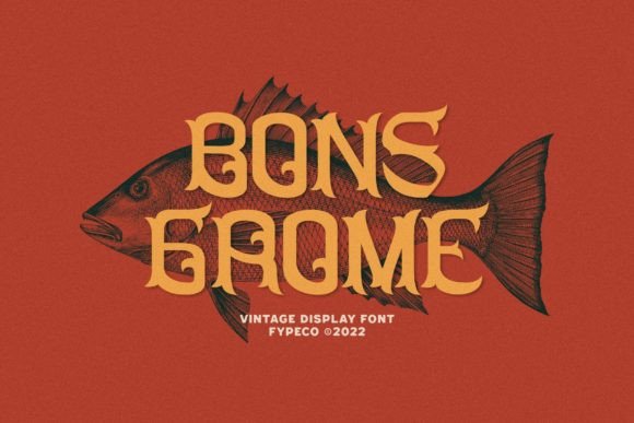 Bons Grome: The Vintage Display Font for Modern Web Design
