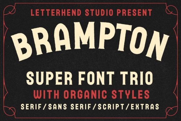 Brampton Trio: A Versatile Display Typeface for Modern Campaigns