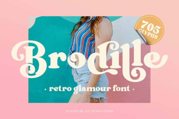 Brodille: The Retro-Glam Typeface for Modern Editorial Design