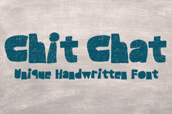 Chit Chat: A Playful Display Typeface for Modern Editorial Design