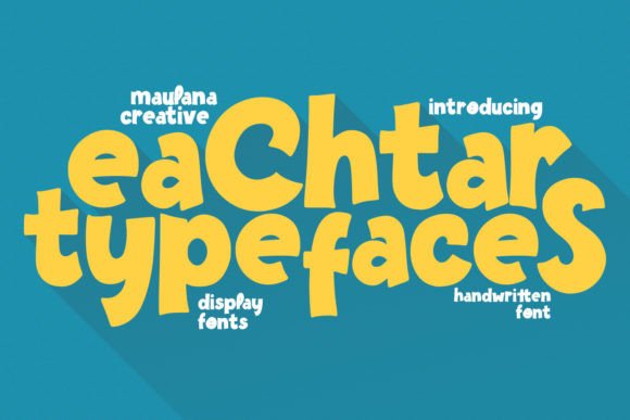 Eachtar: The Handwritten Display Font for Authentic Branding