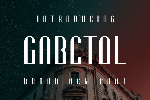 Gabetol: A Display Typeface for Modern Editorial Design
