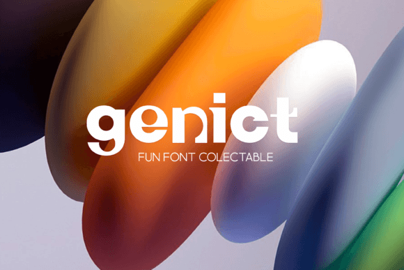 Genict: The Premium Display Font That Elevates Campaign Visuals