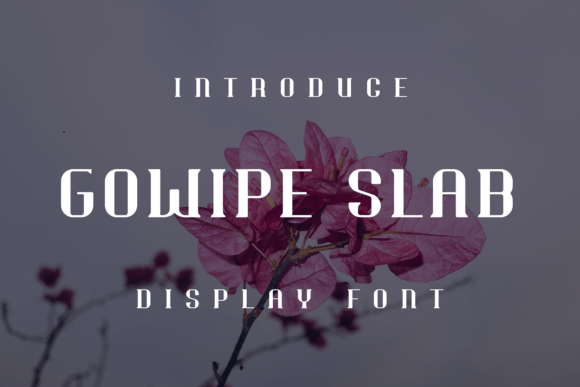 Gowipe Slab: The Display Font That Elevates Your Campaign Visuals