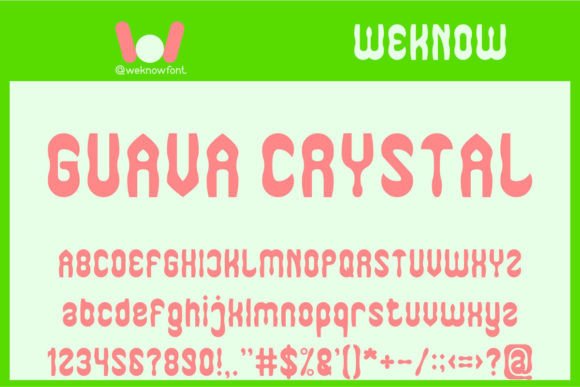 Guava Crystal: A Display Typeface for Editorial Design