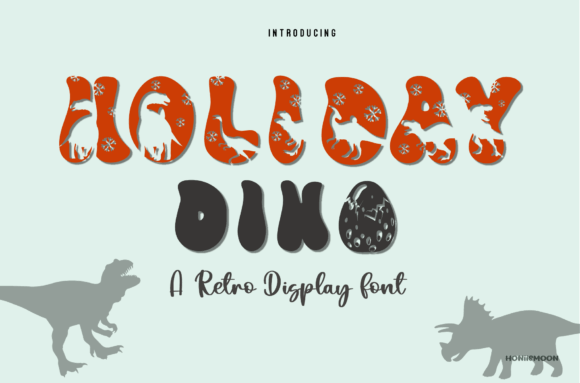 Holiday Dino: The Perfect Display Font for Festive Editorial Design