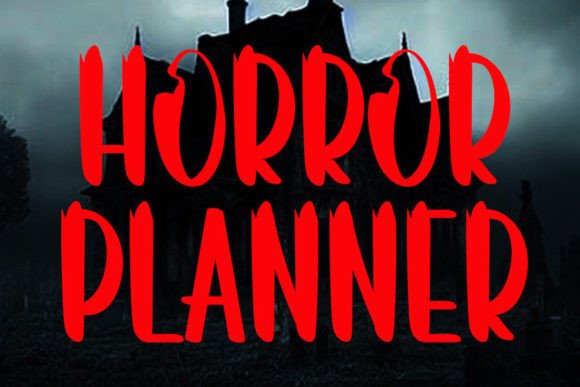 Horror Planner: The Mysterious Typeface for Bold Branding