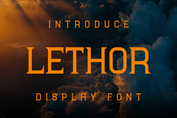 Lethor: The Perfect Display Typeface for Handmade Product Labels