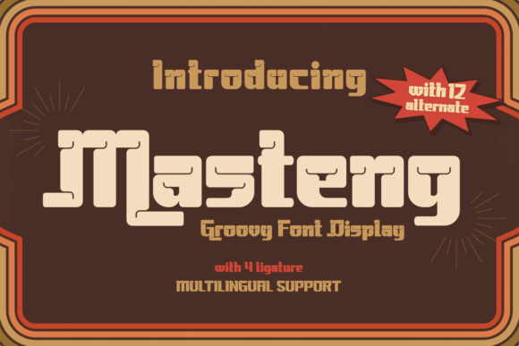 Masteng: The Premium Display Font for Handmade Crafts