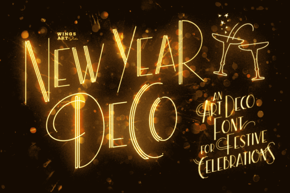 New Year Deco: The Premium Display Font for Festive Branding