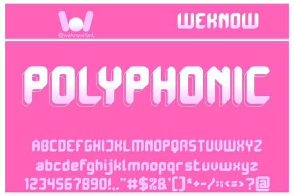 Polyphonic: A Futuristic Display Font for Modern Editorial Design