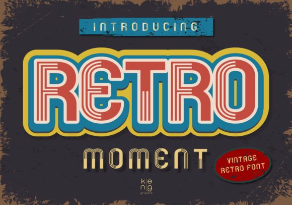 Retro Moment: The Vintage Display Font for Modern Web Design