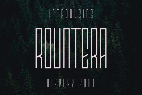 Rountera: A Unique Display Typeface for Modern Editorial Design