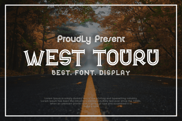 West Touru: The Bold Display Typeface for High-Impact Campaigns