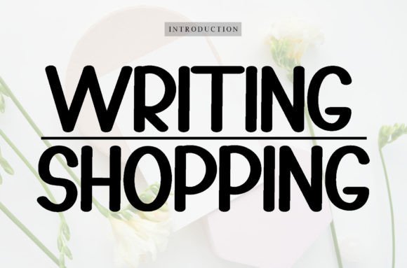 Writing Shooping: The Handwritten Font for Professional Branding